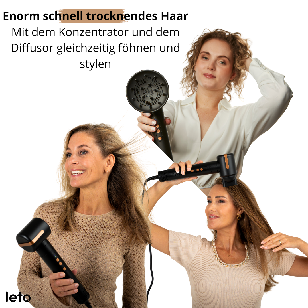 Leto Air7 Airstyler - 7 einzigartige Funktionen