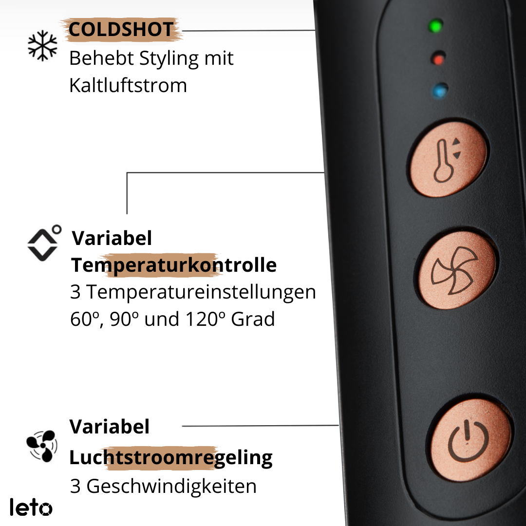 Leto Air7 Airstyler - 7 einzigartige Funktionen